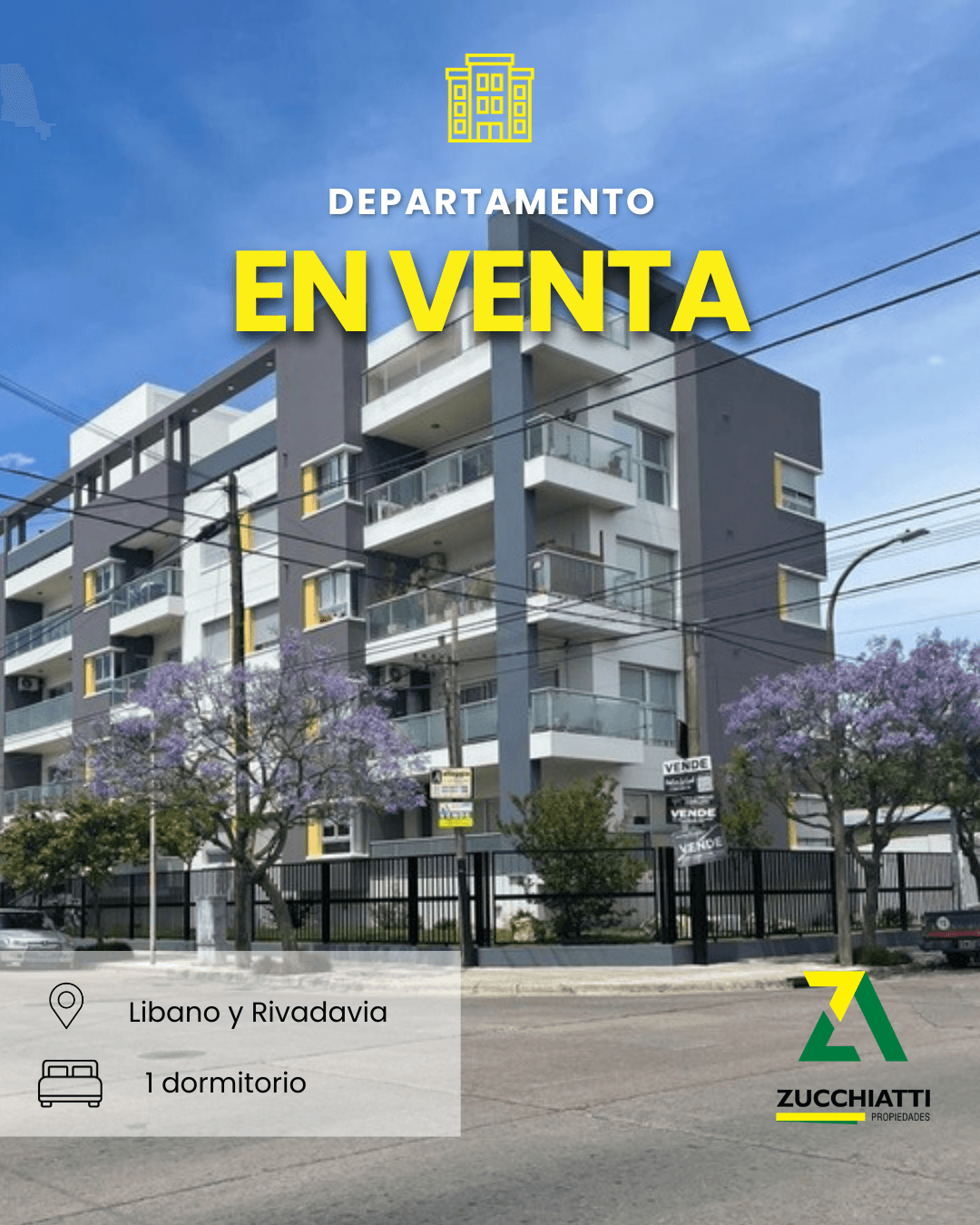 Venta excelente depto 1 dormitorio