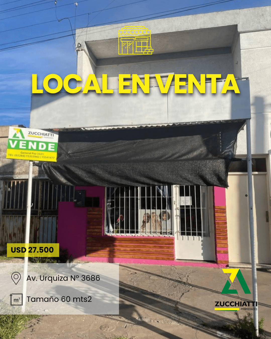 Venta local comercial sobre avenida