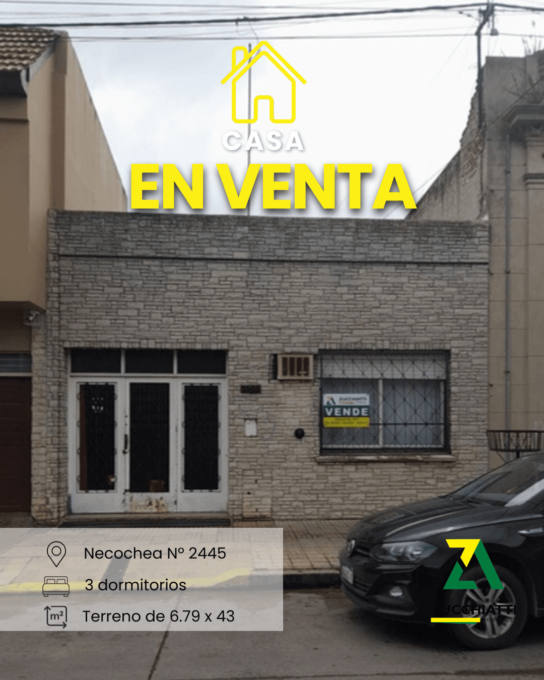 Venta casa céntrica sobre buen terreno