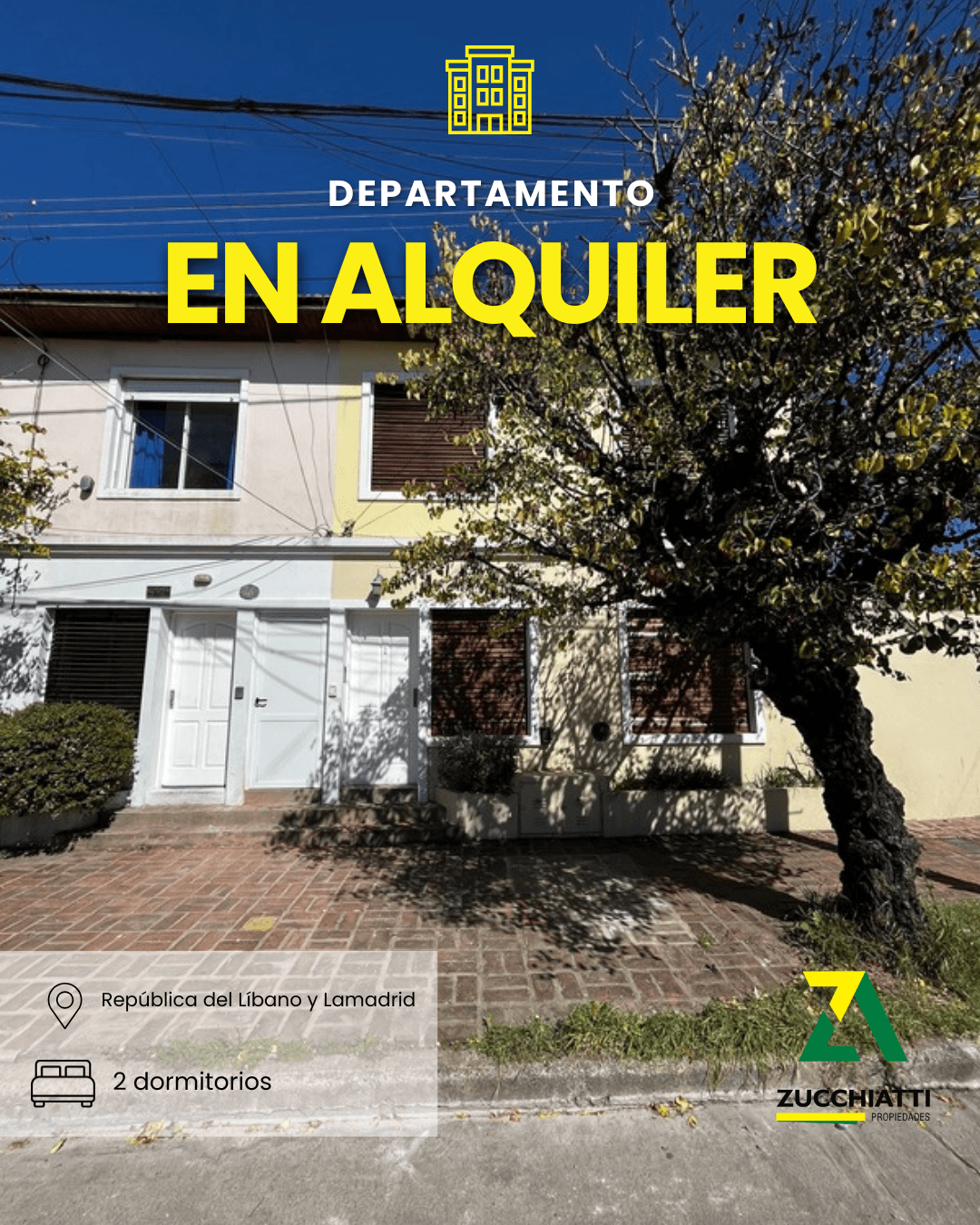 Alquiler depto dos dormitorios Mariano Moreno