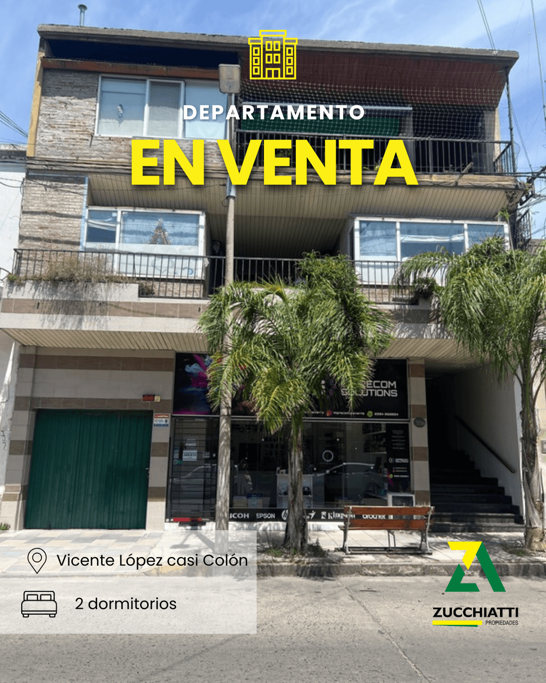 Venta depto céntrico dos dormitorios