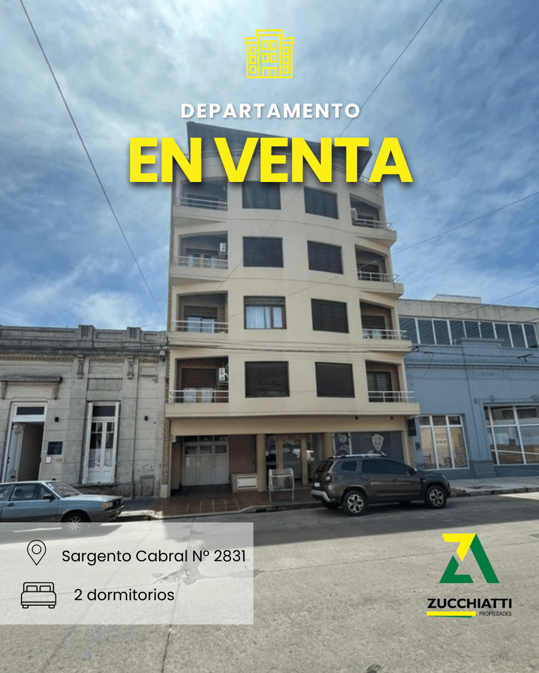 Venta depto planta baja dos dormitorios + 4 cocheras