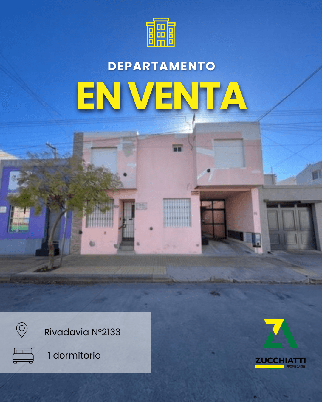 Venta depto 1 dormitorio San Vicente