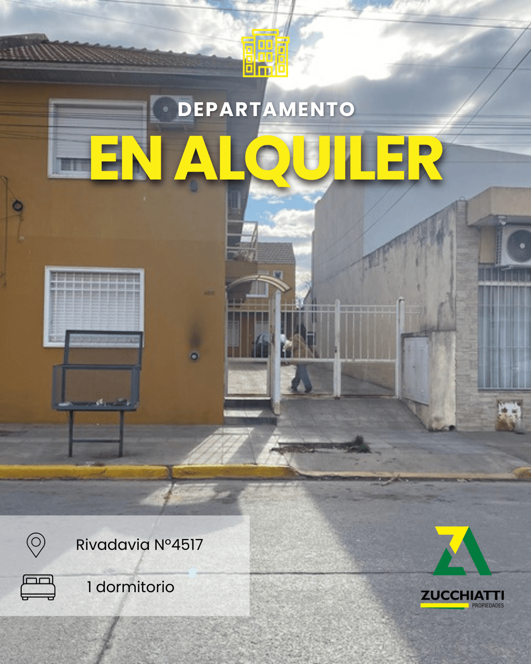 Alquiler depto 1 dormitorio