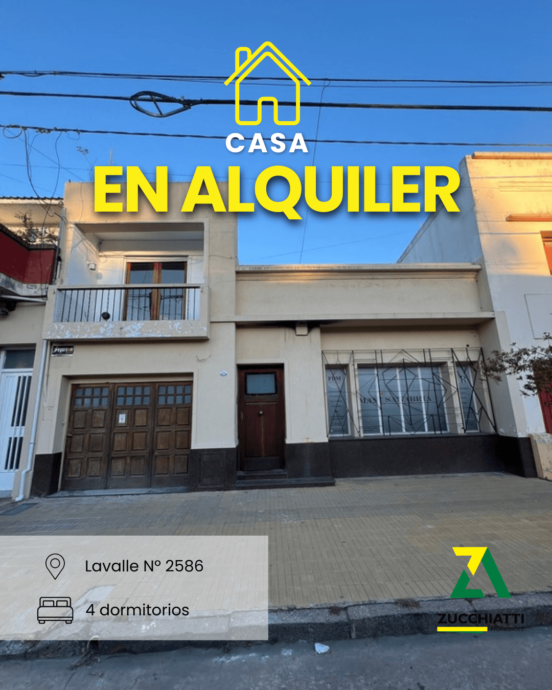 Alquiler casa céntrica - Uso profesional