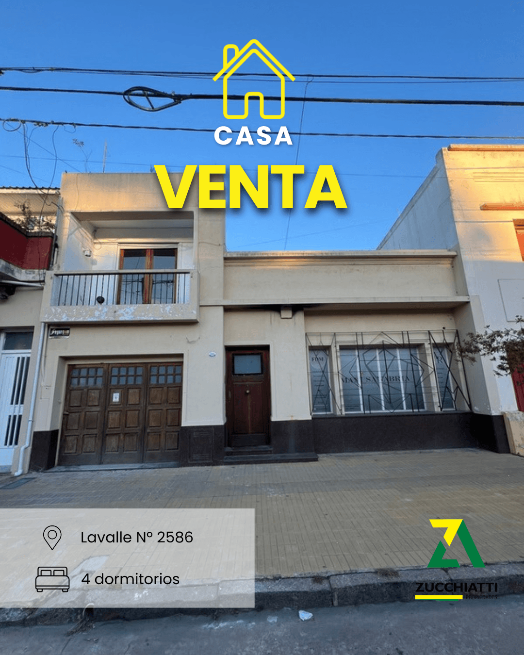 Venta casa 4 dormitorios microcentro